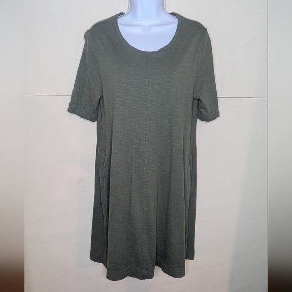 Chico's Dresses & Skirts - Chico's Cotton Blend Mid Length Casual Dress Olive Green